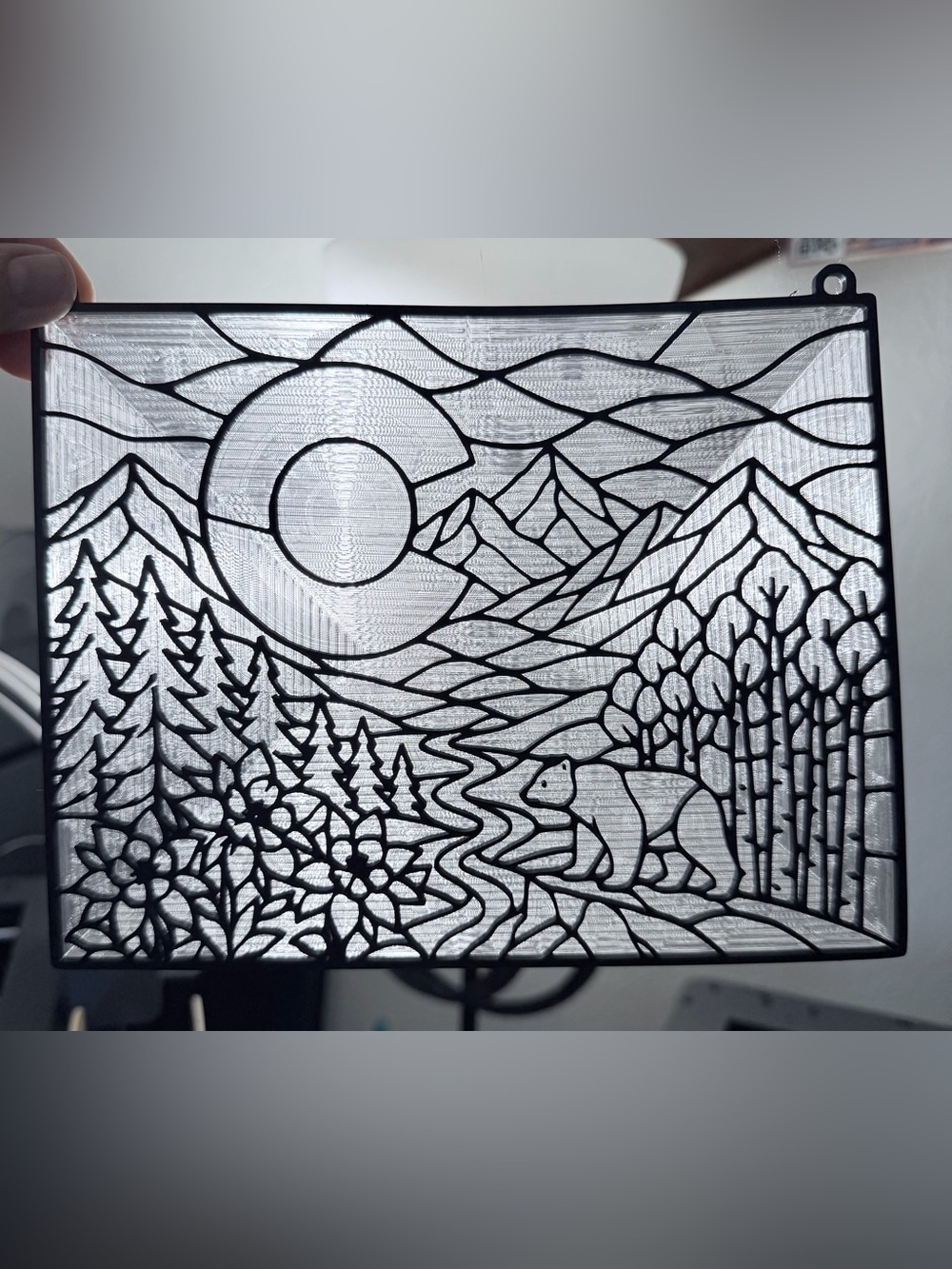 Colorado State Suncatcher, Color Your Own Stained Window Decor Handmade